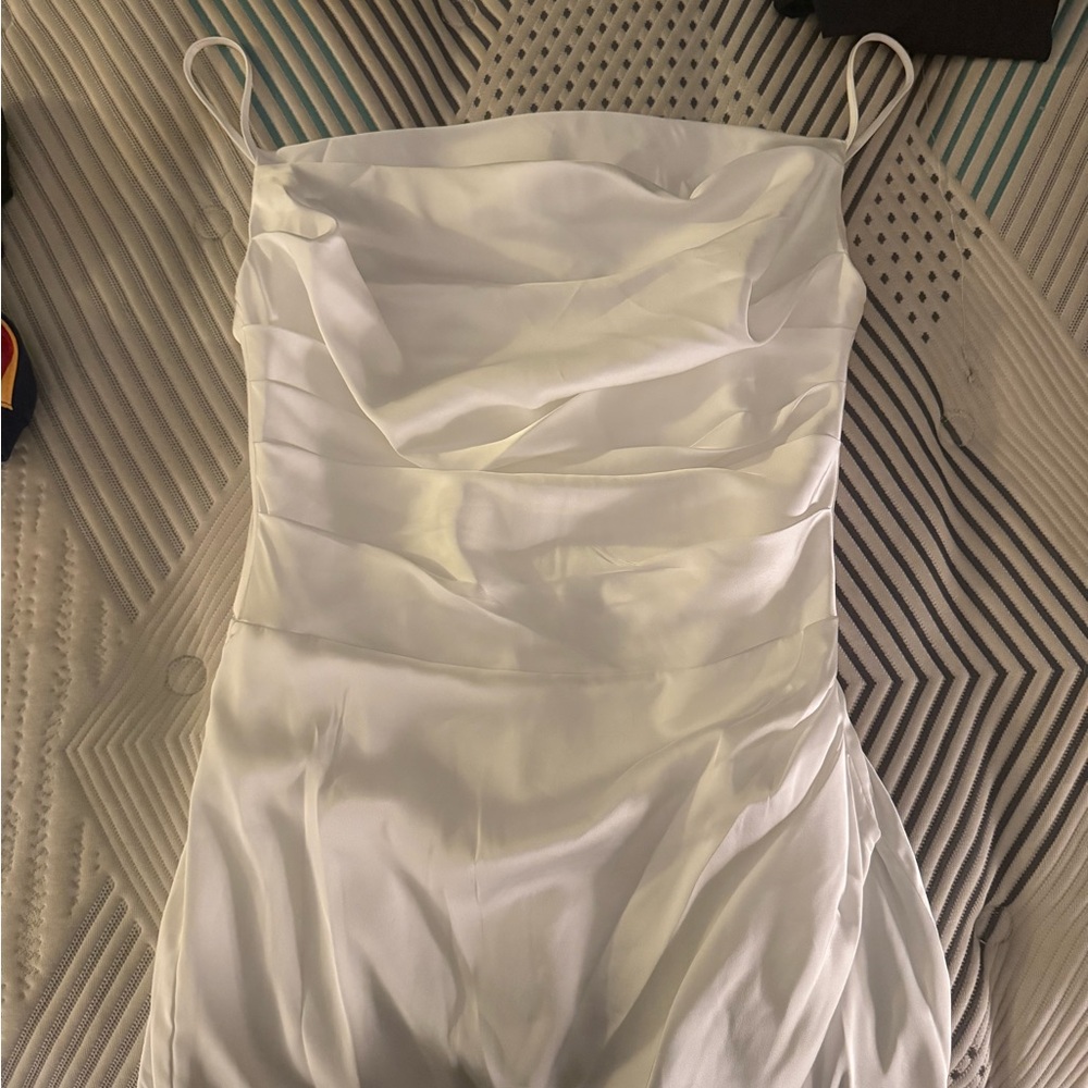 2 Princess Polly Strapless White Dress